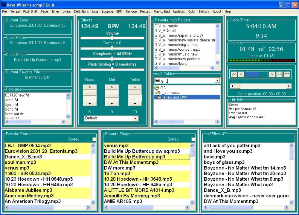 sqmp3Gold Interface